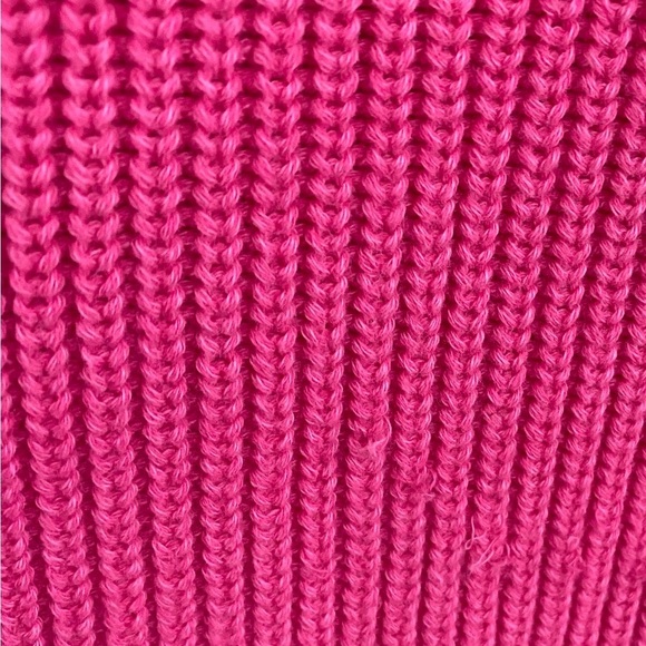 MICHAEL STARS pink cotton Crewneck Pullover Sweater NWT sz S preppy cute casual - Picture 12 of 15